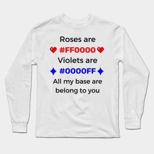 Geeky Love - Programmer Valentine Long Sleeve T-Shirt